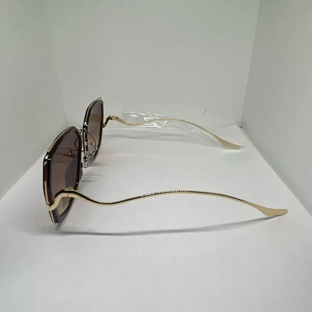 VG Tortoise Luxury Geometric Oversized Fashion Sunglasses UV400 Designer Style N